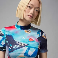 Jordan Women's Printed Short-Sleeve Knit Crop Top