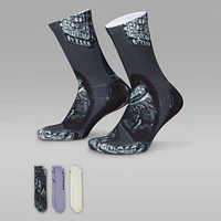 Jordan Big Kids' MVP Rings Crew Socks (3 Pairs)