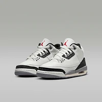 Air Jordan 3 Retro "Cement Grey" Big Kids' Shoes