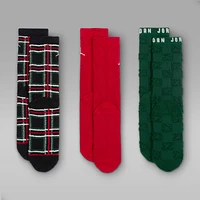 Jordan Big Kids' Holiday Crew Socks (3 Pairs)