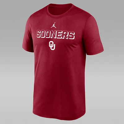 Oklahoma Sideline Legend Small Logo Men's Jordan Brand Dri-FIT College T-Shirt