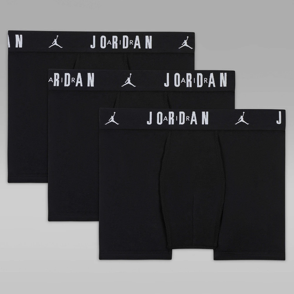 Jordan Flight Dri-FIT Big Kids' Cotton Boxer Briefs (3-Pack)