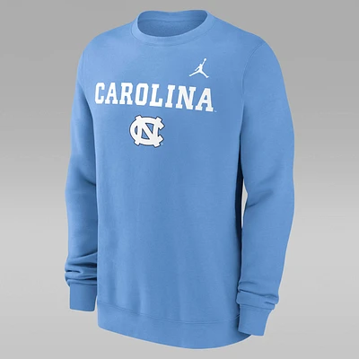 North Carolina Tar Heels Primetime Primary Stack Men's Jordan College Pullover Crew