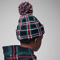 Jordan Big Kids' Holiday Plaid Pom Beanie