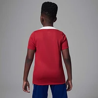 Paris Saint-Germain Strike Fourth Big Kids' Jordan Dri-FIT Soccer Knit Short-Sleeve Top