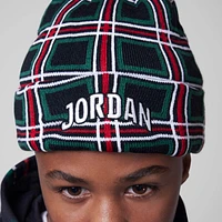 Jordan Big Kids' Holiday Plaid Pom Beanie