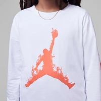 Jordan Big Kids' "Up Flames" Long Sleeve T-Shirt