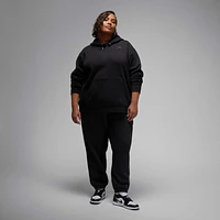 Jordan Flight Fleece Women's Satin-Lined Pullover Hoodie (Plus Size)