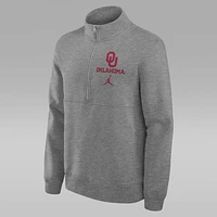 Oklahoma Sooners Primetime Club Men's Jordan College 1/2-Zip Crew