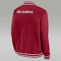 Oklahoma Sooners Sideline Men's Jordan College Full-Zip Bomber Jacket