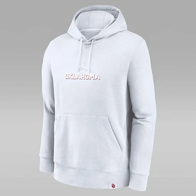 Oklahoma Sooners Statement Wordmark Lockup Heavyweight Men's Jordan College Pullover Hoodie