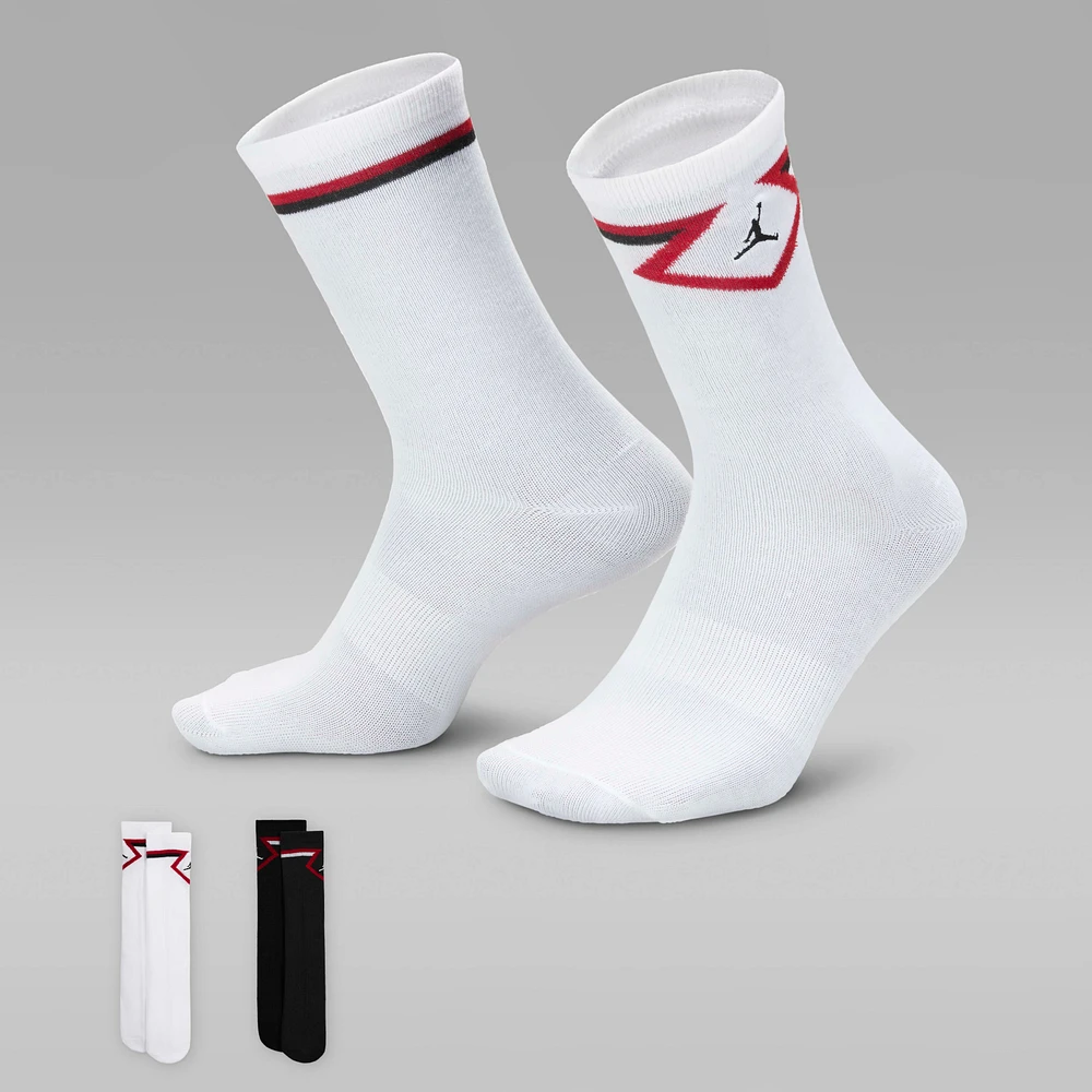 Jordan Big Kids' Diamond High Crew Socks (2 Pairs)