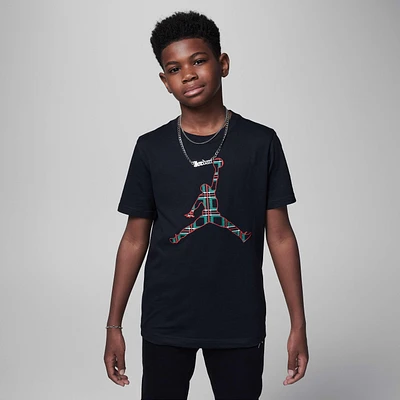 Jordan Big Kids' Plaid Jumpman T-Shirt