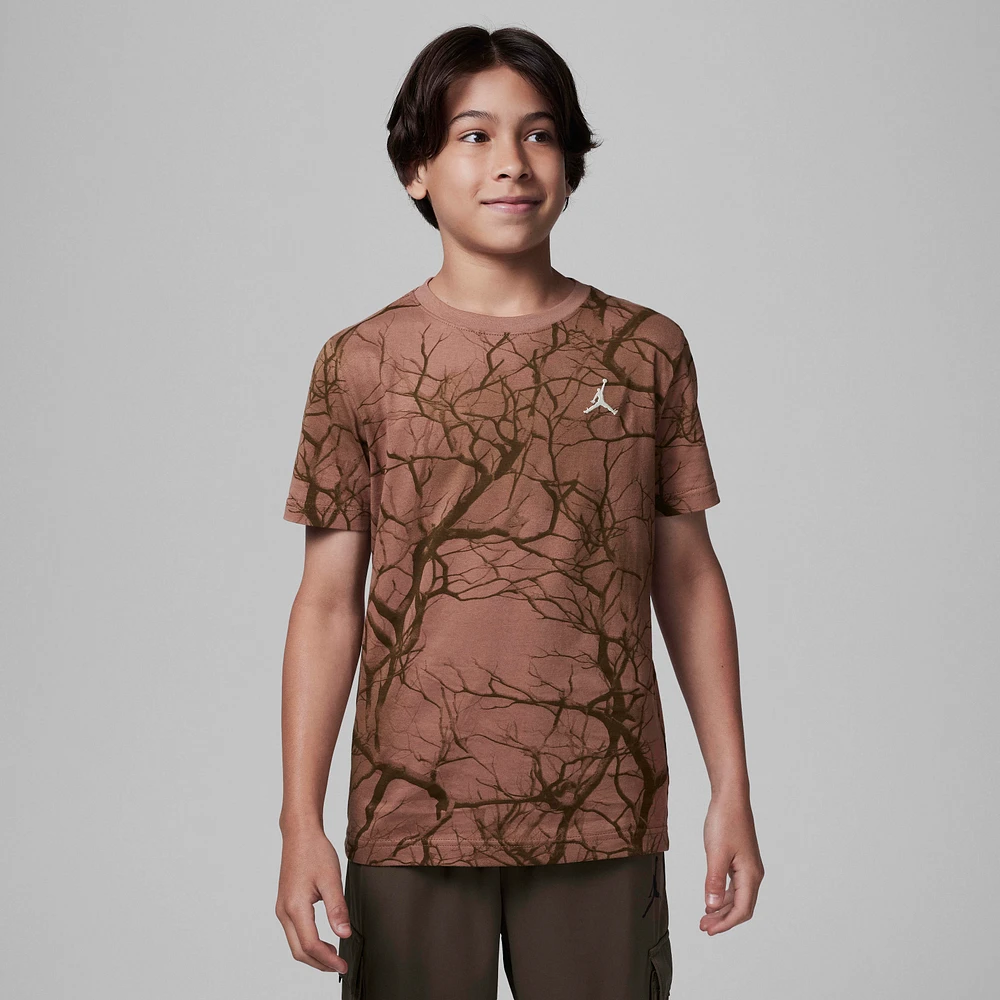 Jordan Big Kids' Family Tree Printed T-Shirt