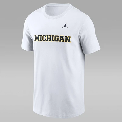 Michigan Wolverines Primetime Wordmark Men's Jordan College T-Shirt