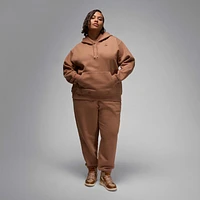 Jordan Flight Fleece Women's Satin-Lined Pullover Hoodie (Plus Size)