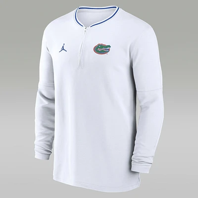 Florida Gators Sideline Coach Men's Jordan Dri-FIT College 1/2-Zip Long-Sleeve Top