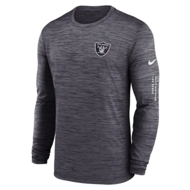 Men's Nike Black Las Vegas Raiders Velocity Long Sleeve T-Shirt Size: Small