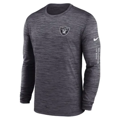 Las Vegas Raiders Velocity Men's Nike Dri-FIT NFL Long-Sleeve T-Shirt. Nike.com
