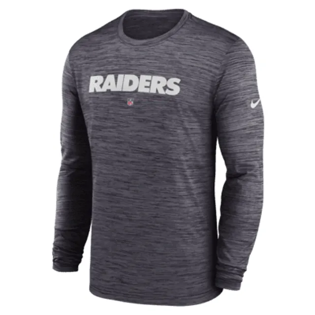 Las Vegas Raiders Nike Velocity Long Sleeve T-Shirt - Mens