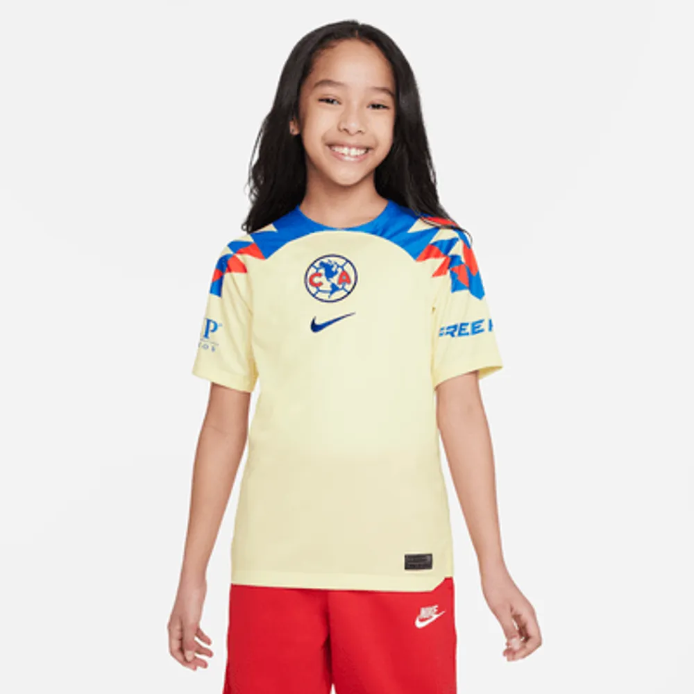 Club América 2023/24 Stadium Home Big Kids' Nike Dri-FIT Soccer Jersey. Nike.com