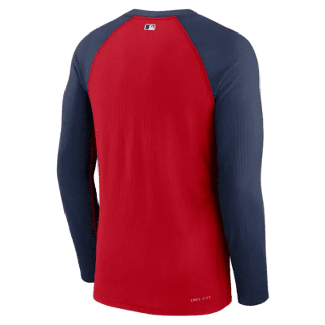 Atlanta Braves Nike Dri-Fit Long Sleeve Shirt Men's Navy Used L