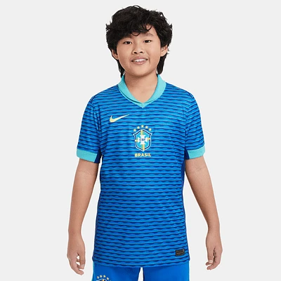 Brazil 2024 Stadium Away Big Kids' Nike Dri-FIT Soccer Replica Jersey. Nike.com