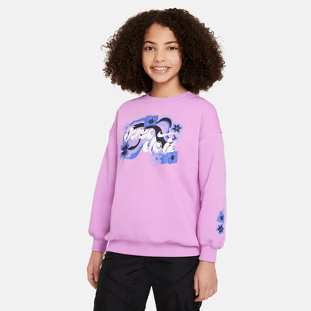 Nike Sportswear Club Fleece Big Kids' (Girls') Crew-Neck