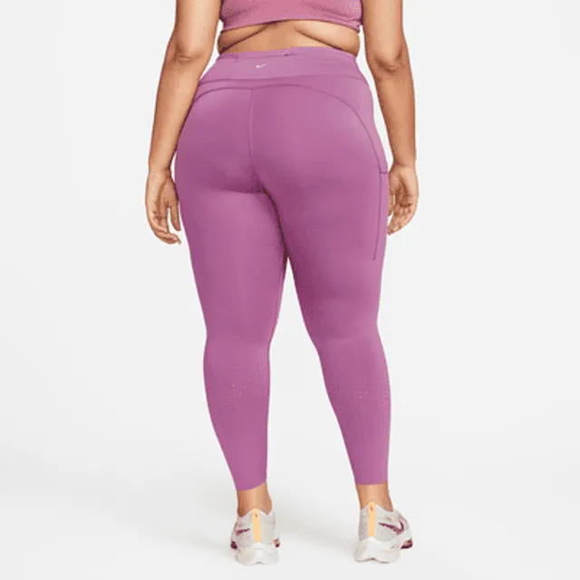 Nike Women`s Plus Size Epic Luxe Mid-Rise Pocket Running Leggings