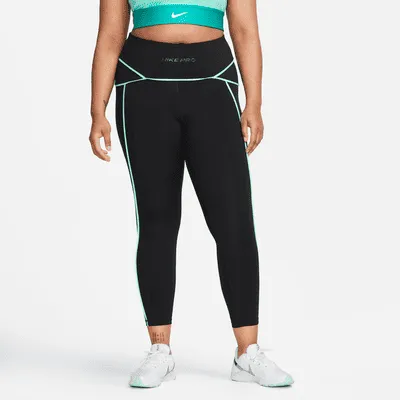 Nike Pro Women's Mid-Rise 7/8 Training Leggings (Plus Size). Nike.com