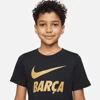 FC Barcelona Big Kids' Soccer T-Shirt. Nike.com