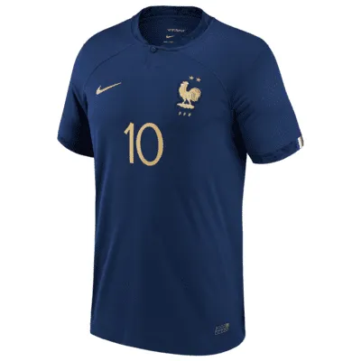 France National Team 2022/23 Stadium Home (Kylian Mbappe) Big Kids' Nike Dri-FIT Soccer Jersey Jersey. Nike.com