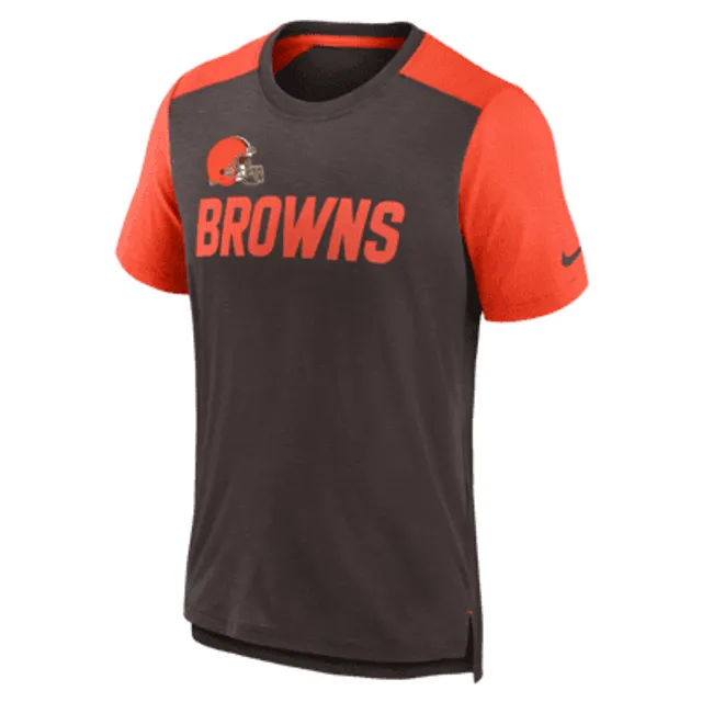 Men's Nike Orange Cleveland Browns Legend Wordmark Performance T-Shirt Size: Small