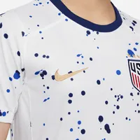 USWNT 2023 Stadium Home Big Kids' Nike Dri-FIT Soccer Jersey. Nike.com