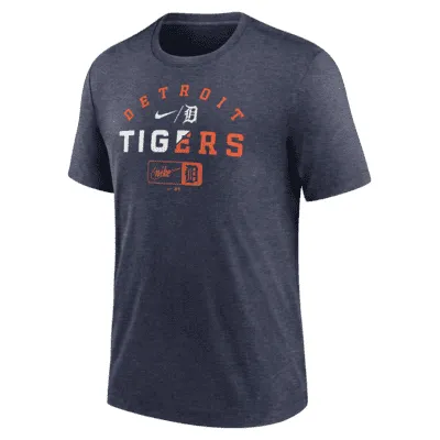 Nike Dri Fit MLB Authentic Collection Detroit Tigers T-Shirt Blue Men’s  Medium M