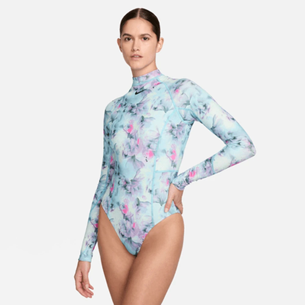 Nike Swim Hydralock Fusion Women's Long-Sleeve One-Piece Swimsuit. Nike.com