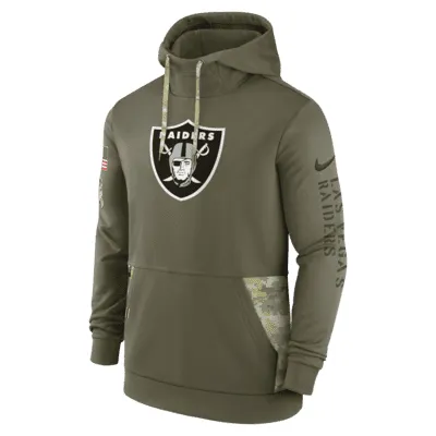 Nike Therma Salute to Service Logo (NFL Las Vegas Raiders) Men's Pullover Hoodie. Nike.com