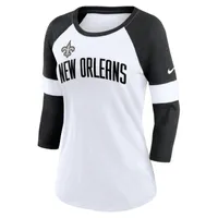 Nike Pride (NFL New Orleans Saints) Women's 3/4-Sleeve T-Shirt. Nike.com