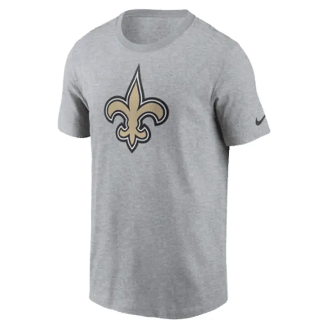 Men's Nike Gray New Orleans Saints Logo Essential T-Shirt Size: Large