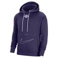 Los Angeles Lakers Courtside City Edition Men's Nike NBA Fleece Pullover Hoodie. Nike.com