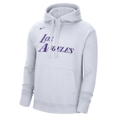 Los Angeles Lakers City Edition Men's Nike NBA Fleece Pullover Hoodie. Nike.com