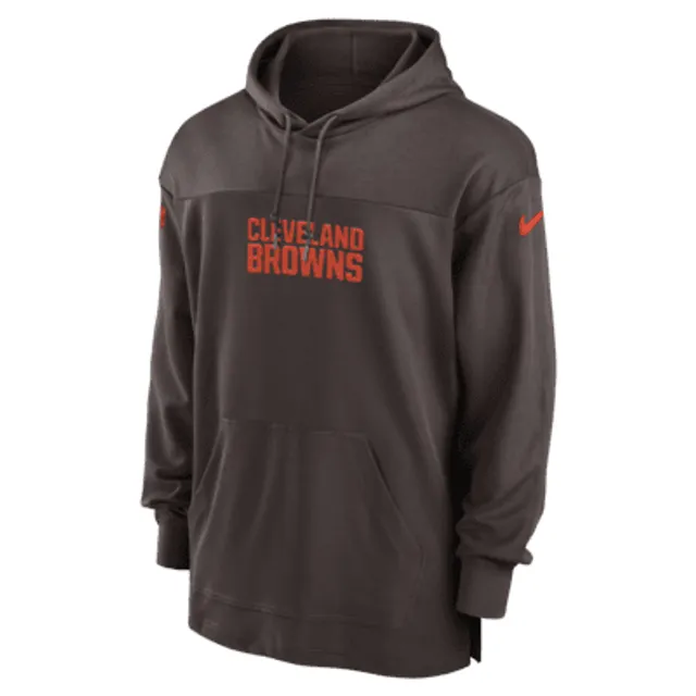 Cleveland Browns Nike NFL 100 2019 Sideline Platinum Therma Pullover Hoodie  - White