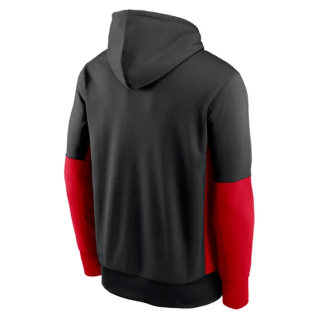 Las Vegas Raiders Nike Color Block Fleece Performance Pullover Hoodie -  Black