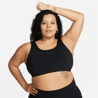 Nike Alate All U Women's Light-Support Lightly Lined U-Neck Sports Bra (Plus Size). Nike.com