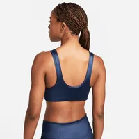 Nike Swoosh Women's Medium-Support 1-Piece Pad Shine Sports Bra. Nike.com