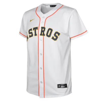 Houston Astros 2022 World Series Champions Gold Big Kids' Nike MLB Replica Baseball Jersey. Nike.com