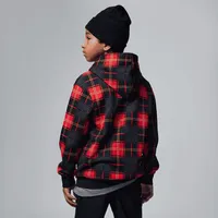 Brooklyn Fleece Plaid Pullover Hoodie Big Kids' Hoodie. Nike.com