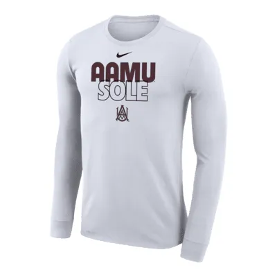 Alabama A&M Bulldogs Bench Men's Nike Dri-FIT College Long-Sleeve T-Shirt. Nike.com