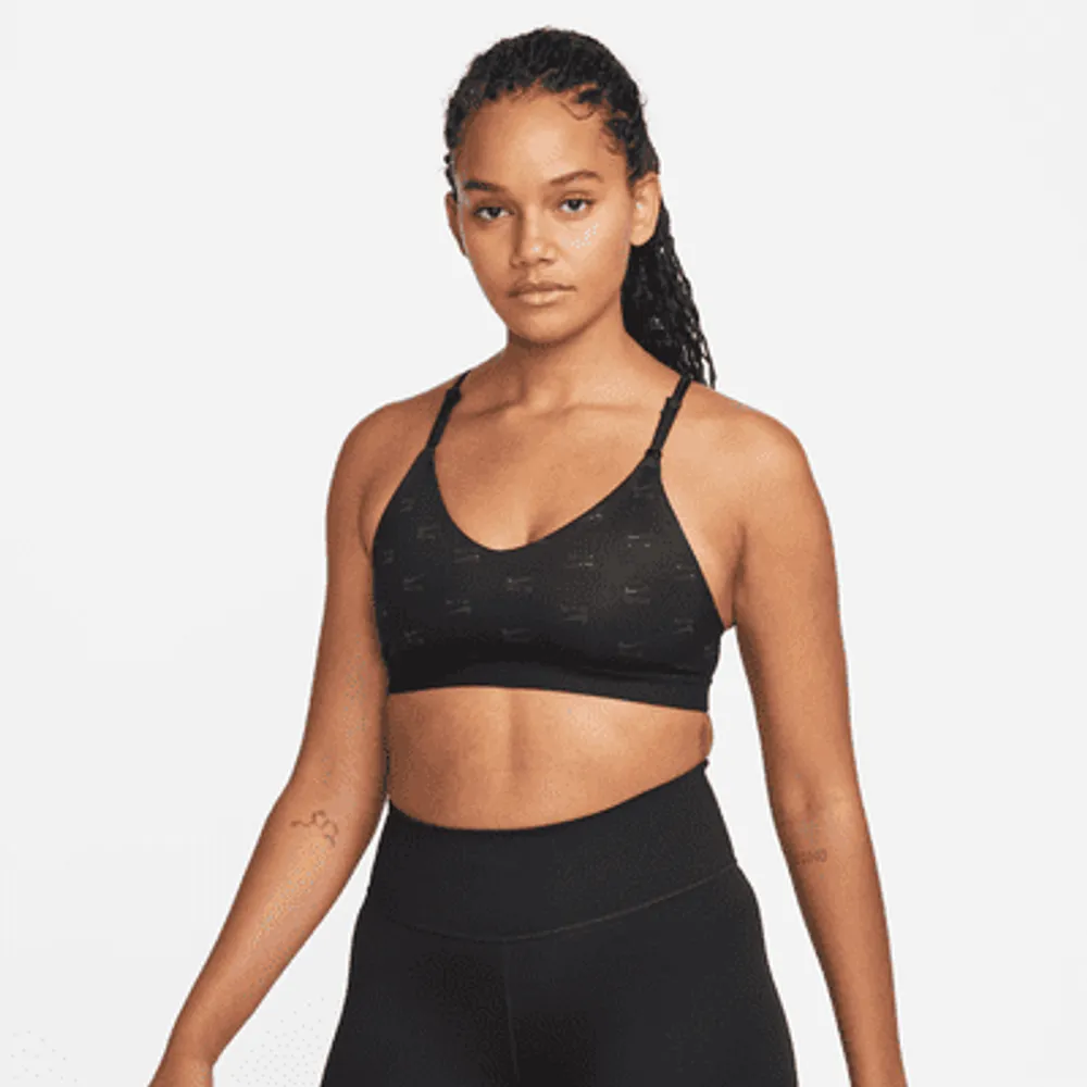 Nike Air Indy Women's Light-Support Non-Padded Printed Sports Bra. UK