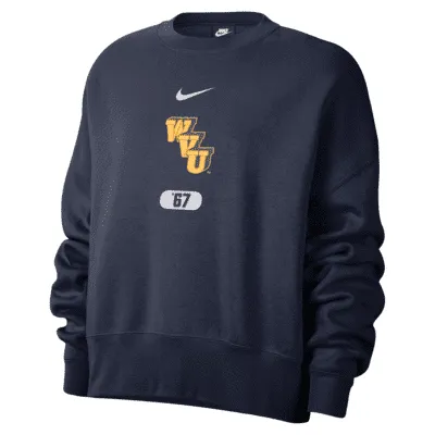 West Virginia Women's Nike College Crew-Neck Sweatshirt. Nike.com